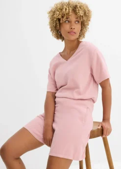 Online Pantalón corto sin cierre de punto fino Mujer Conjuntos De Ropa|Shorts