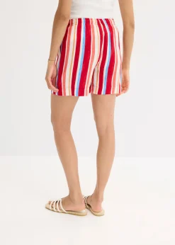 Discount Pantalón corto sin cierre de viscosa fina Mujer Shorts|Pantalones