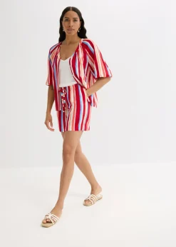 Discount Pantalón corto sin cierre de viscosa fina Mujer Shorts|Pantalones