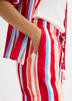 Discount Pantalón corto sin cierre de viscosa fina Mujer Shorts|Pantalones