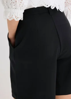 Clearance Pantalón corto tipo bermudas con pinzas Mujer Shorts|Pantalones