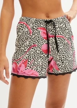 Clearance Pantalón corto (2 unidades) con encaje delicado Mujer Ropa Para Dormir