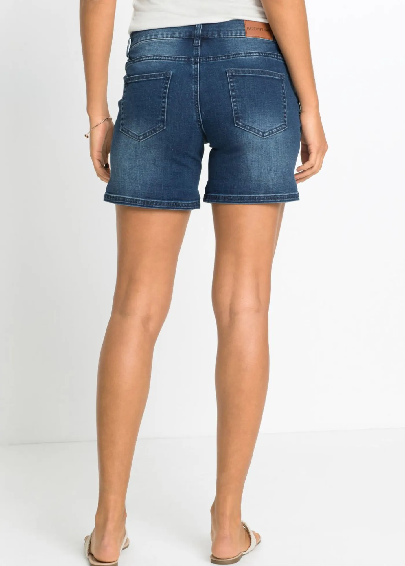 Best Pantalón corto vaquero con bordado Mujer Shorts|Vaqueros