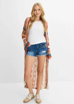Outlet Pantalón corto vaquero con bordado Mujer Shorts|Vaqueros