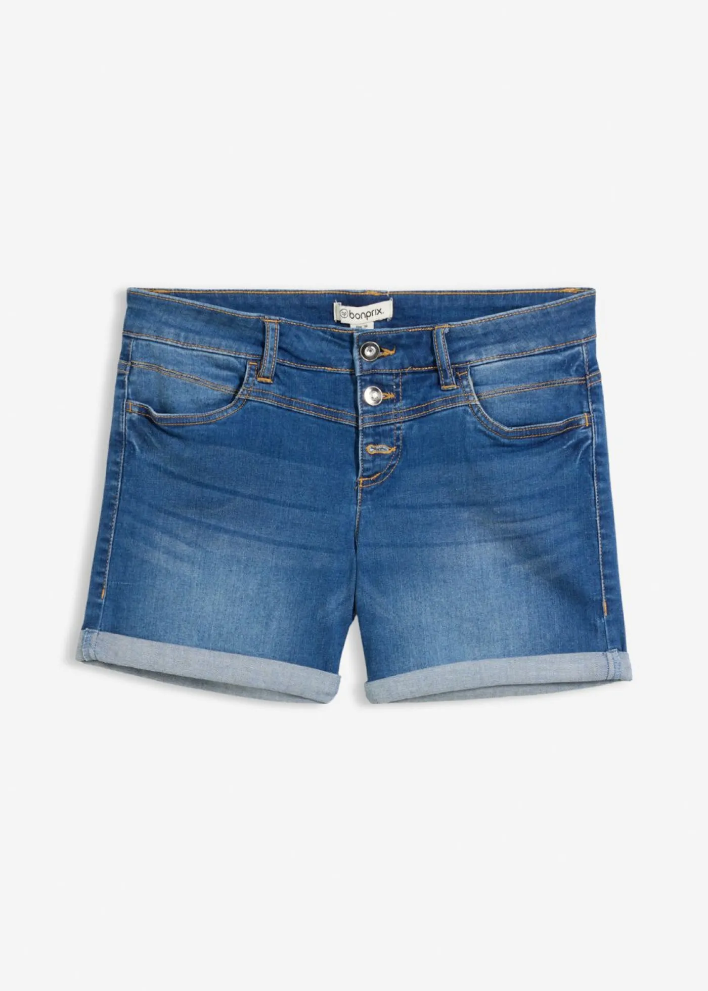 Outlet Pantalón corto vaquero con talle medio Mujer Shorts|Vaqueros