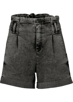Hot Pantalón corto vaquero paperbag Mujer Shorts|Vaqueros