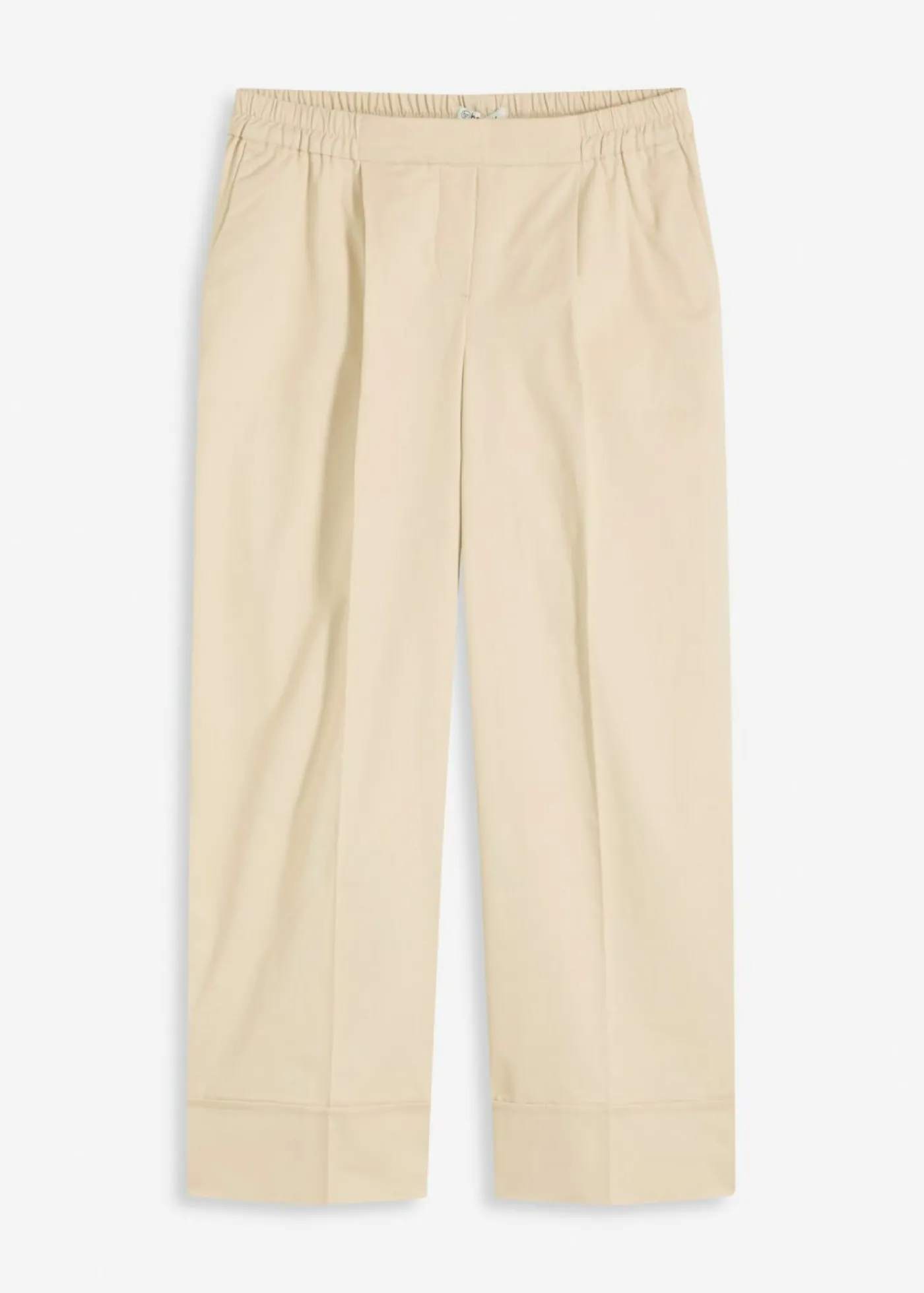 Best Pantalón de algodón elástico con pinzas Mujer Pantalones