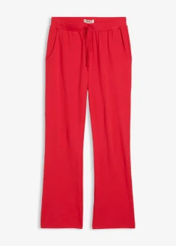 Best Pantalón de algodón orgánico puro con elástico Mujer Básicos|Pantalones