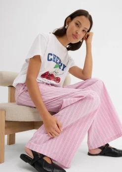 Sale Pantalón de algodón puro Mujer Pantalones