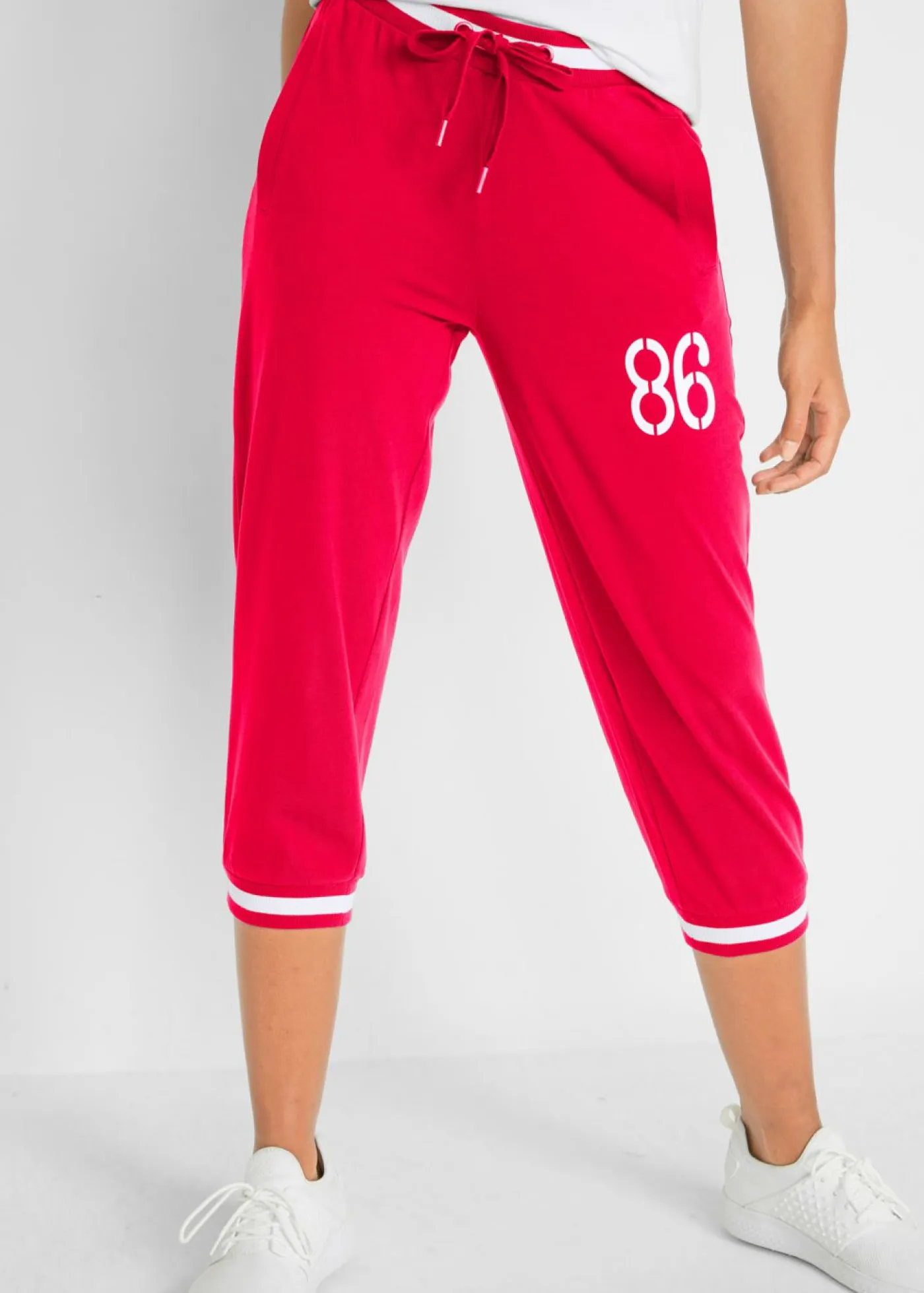 New Pantalón de chándal 3/4 de mezcla de algodón Mujer Ropa Deportiva|Ropa Cómoda