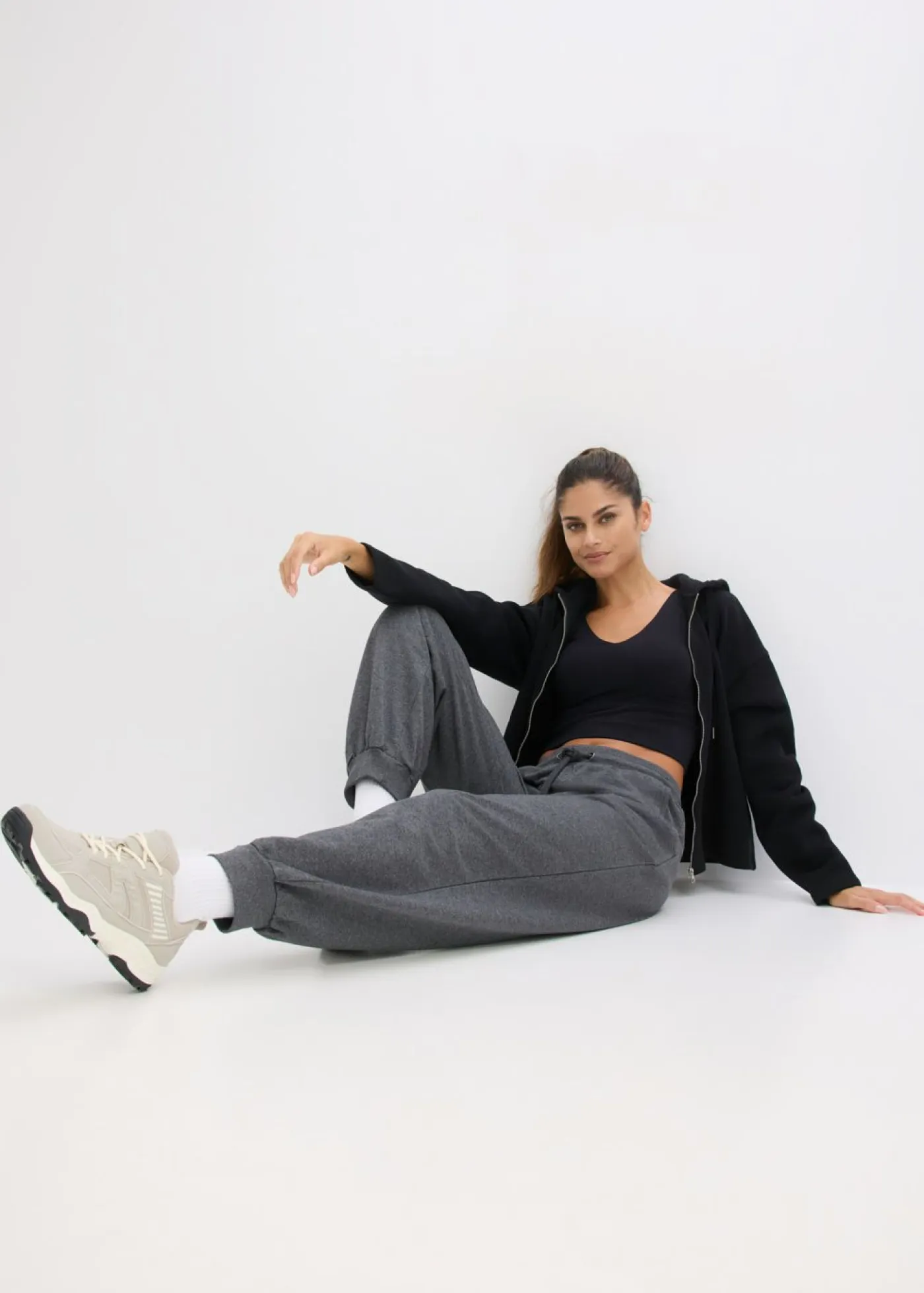 Online Pantalón de chándal con cinturilla elástica Mujer Básicos|Ropa Cómoda