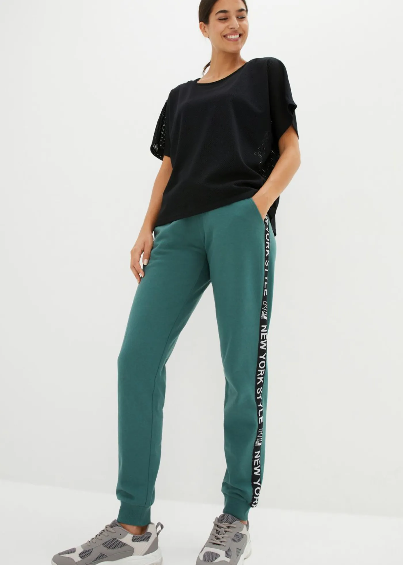 Clearance Pantalón de chándal con estampado Mujer Ropa Cómoda|Pantalones