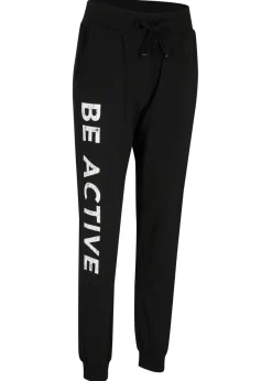 Clearance Pantalón de chándal de algodón con estampado y corte holgado Mujer Ropa Deportiva|Ropa Cómoda