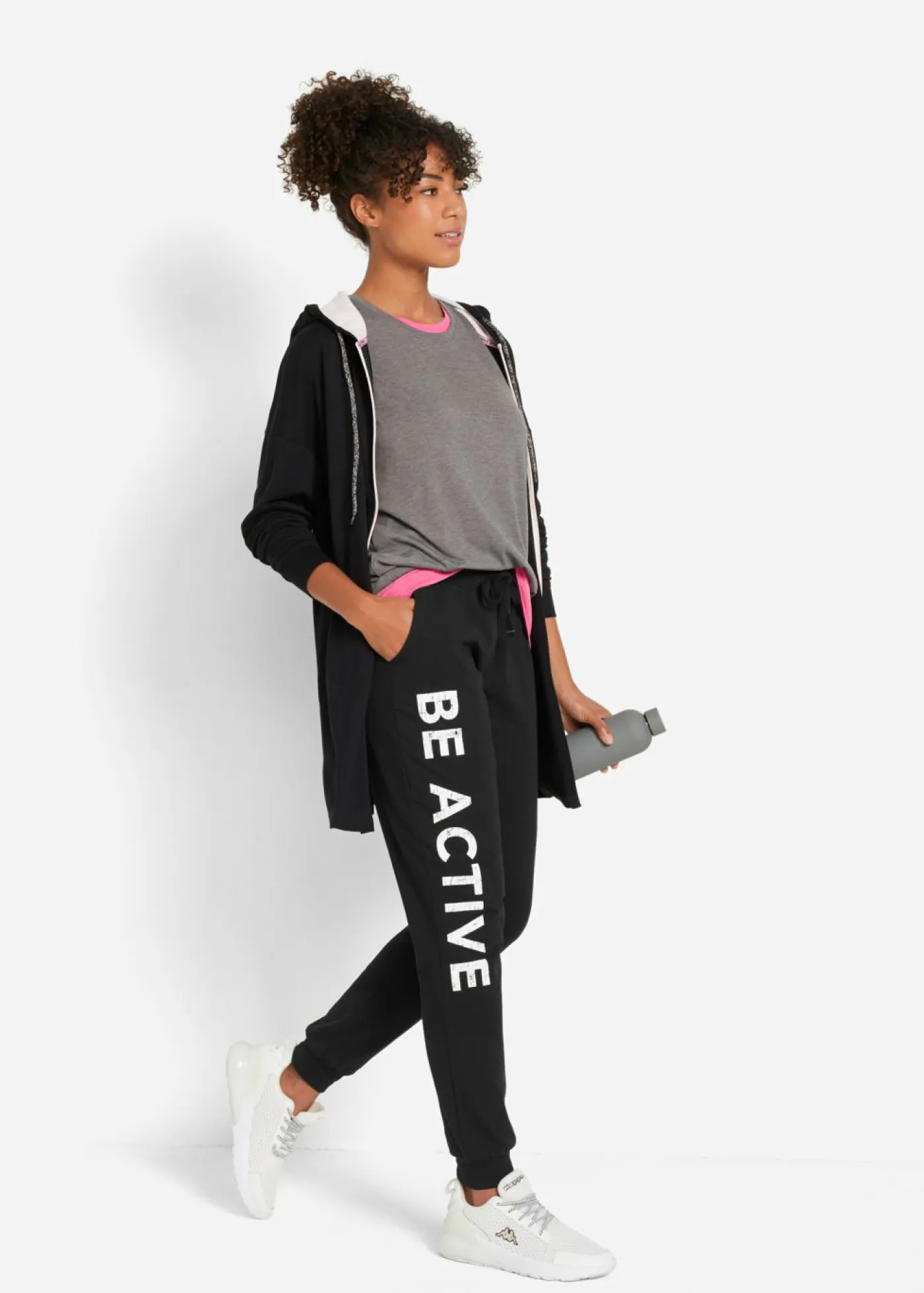 Clearance Pantalón de chándal de algodón con estampado y corte holgado Mujer Ropa Deportiva|Ropa Cómoda