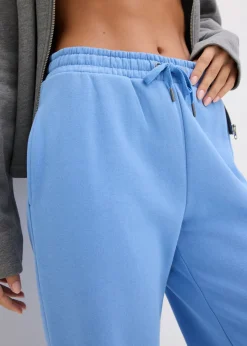 Outlet Pantalón de chándal de algodón orgánico puro con cintura alta Mujer Básicos|Ropa Cómoda
