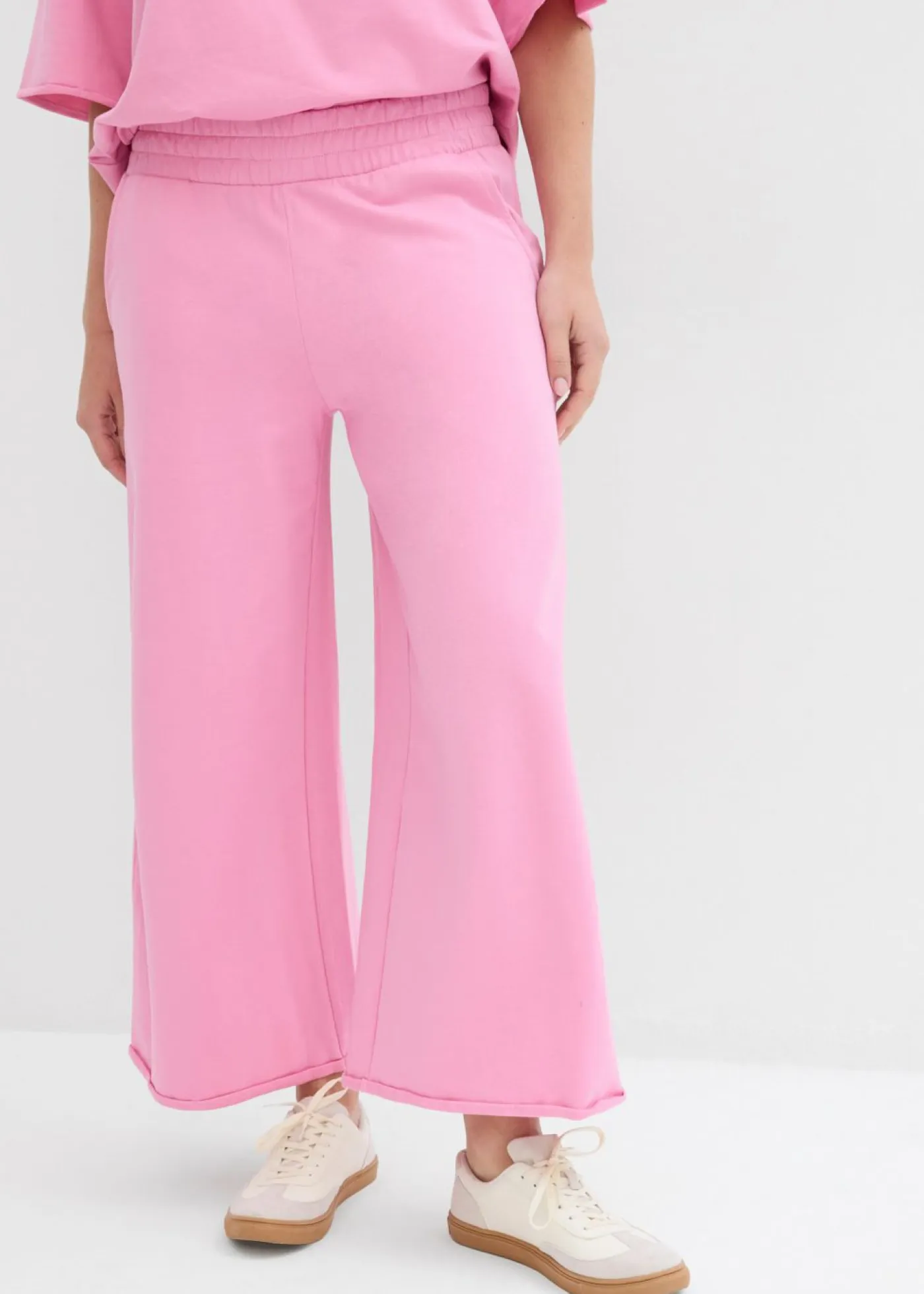 New Pantalón de chándal de algodón orgánico con largo capri Mujer Ropa Cómoda|Pantalones