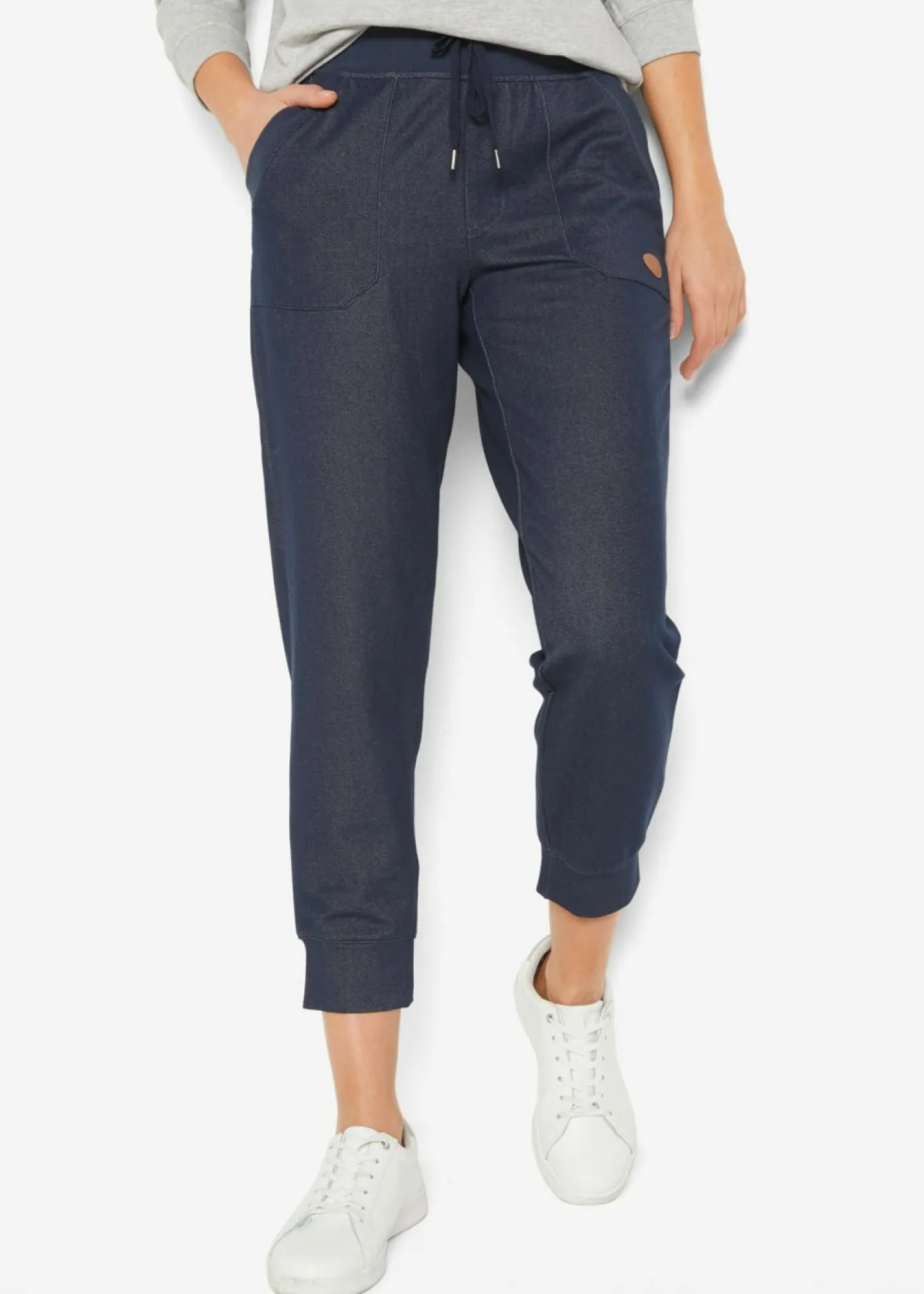 Sale Pantalón de chándal de aspecto vaquero de 7/8 Mujer Ropa Cómoda|Pantalones