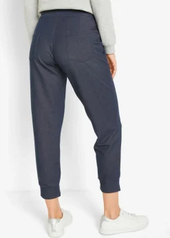 Sale Pantalón de chándal de aspecto vaquero de 7/8 Mujer Ropa Cómoda|Pantalones