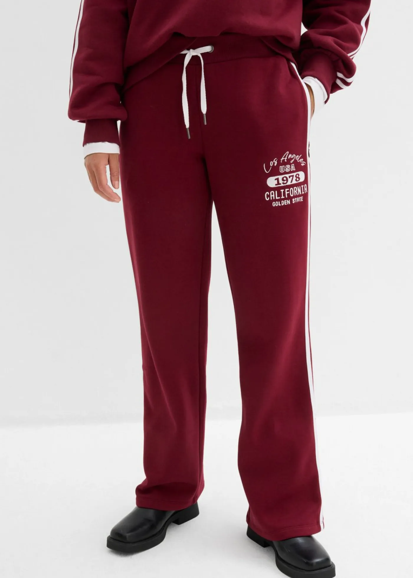 New Pantalón de chándal de mezcla de algodón suave Mujer Ropa Cómoda|Pantalones