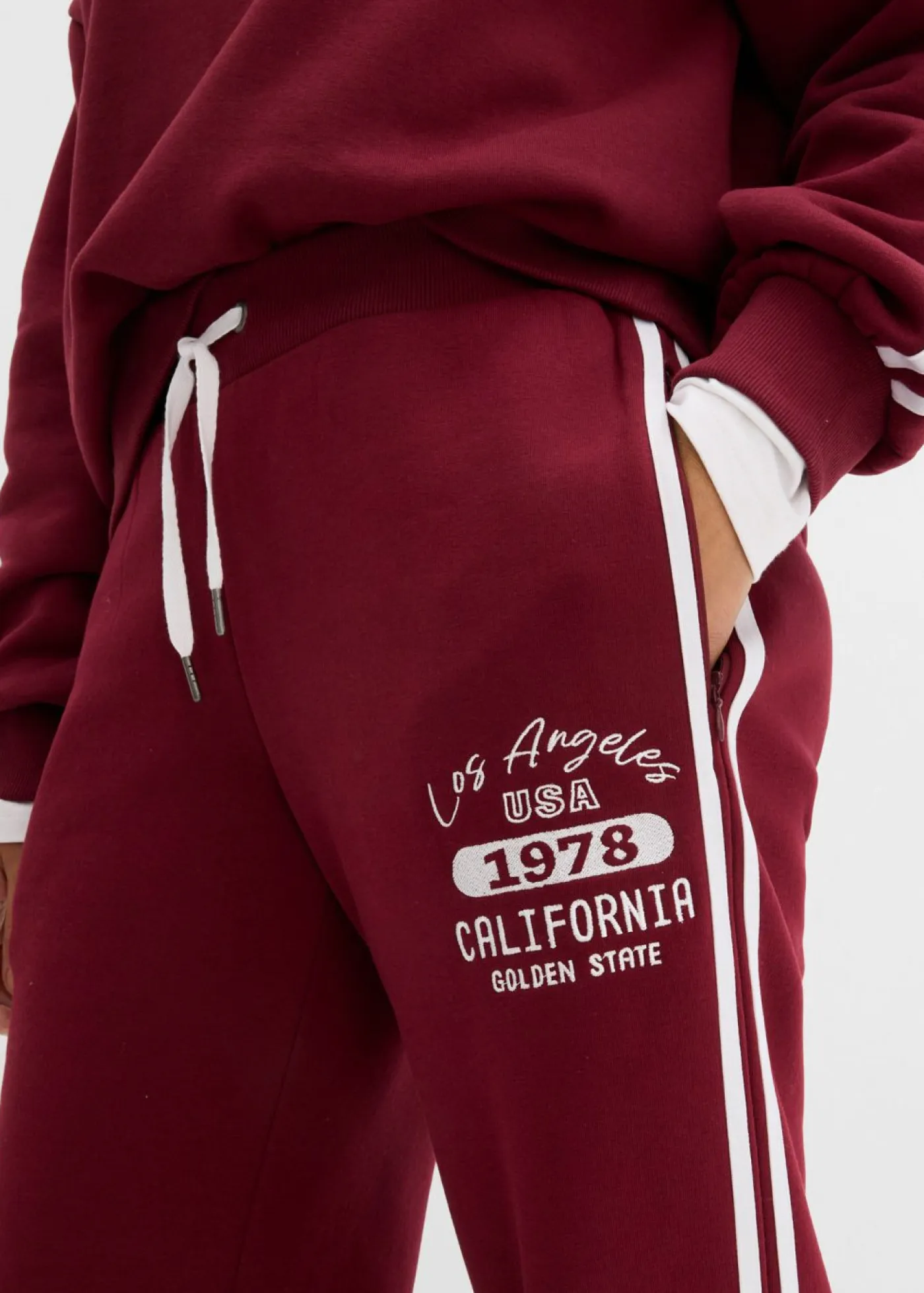 New Pantalón de chándal de mezcla de algodón suave Mujer Ropa Cómoda|Pantalones