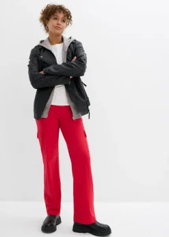 Online Pantalón de chándal en mezcla de algodón elástico Mujer Ropa Deportiva|Ropa Cómoda
