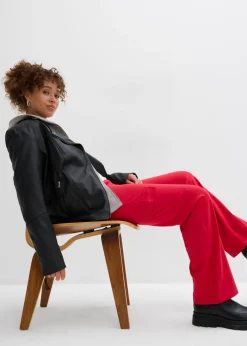 Online Pantalón de chándal en mezcla de algodón elástico Mujer Ropa Deportiva|Ropa Cómoda