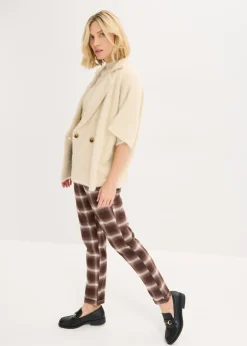 Best Pantalón de cuadros con dobladillos Mujer Pantalones