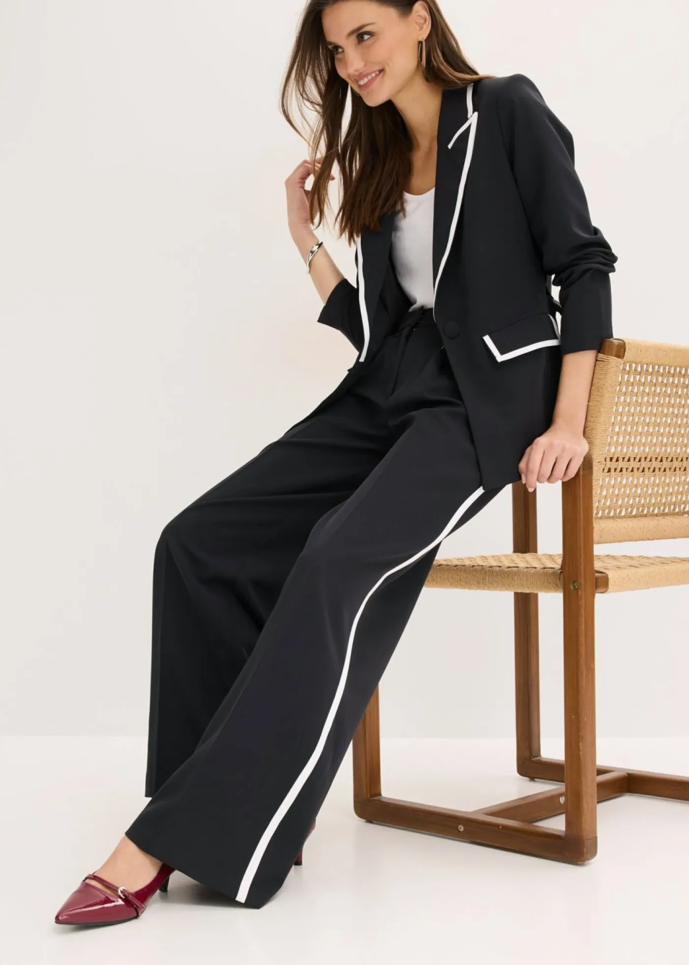Hot Pantalón de estilo palazzo Mujer Pantalones|Tallas Pequeñas
