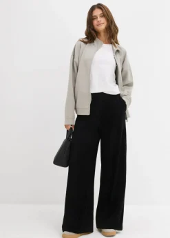Pantalón de felpa de punto Mujer Básicos|Pantalones