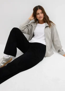 Pantalón de felpa de punto Mujer Básicos|Pantalones