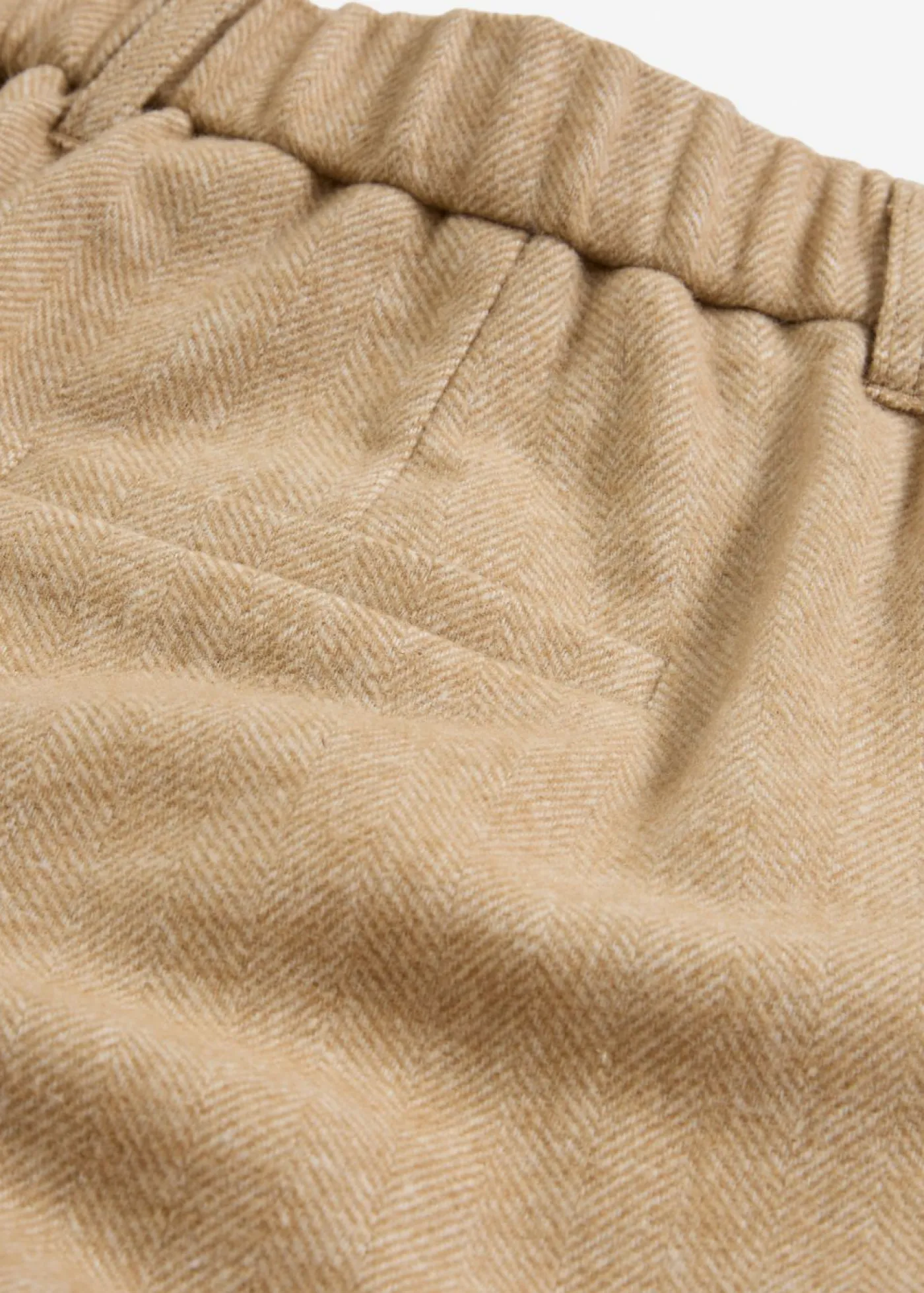 Online Pantalón de lana con patrón de espiga Mujer Premium|Pantalones