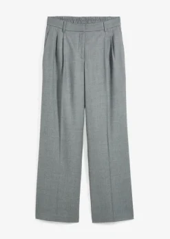 New Pantalón de lana con pinzas Mujer Premium|Pantalones