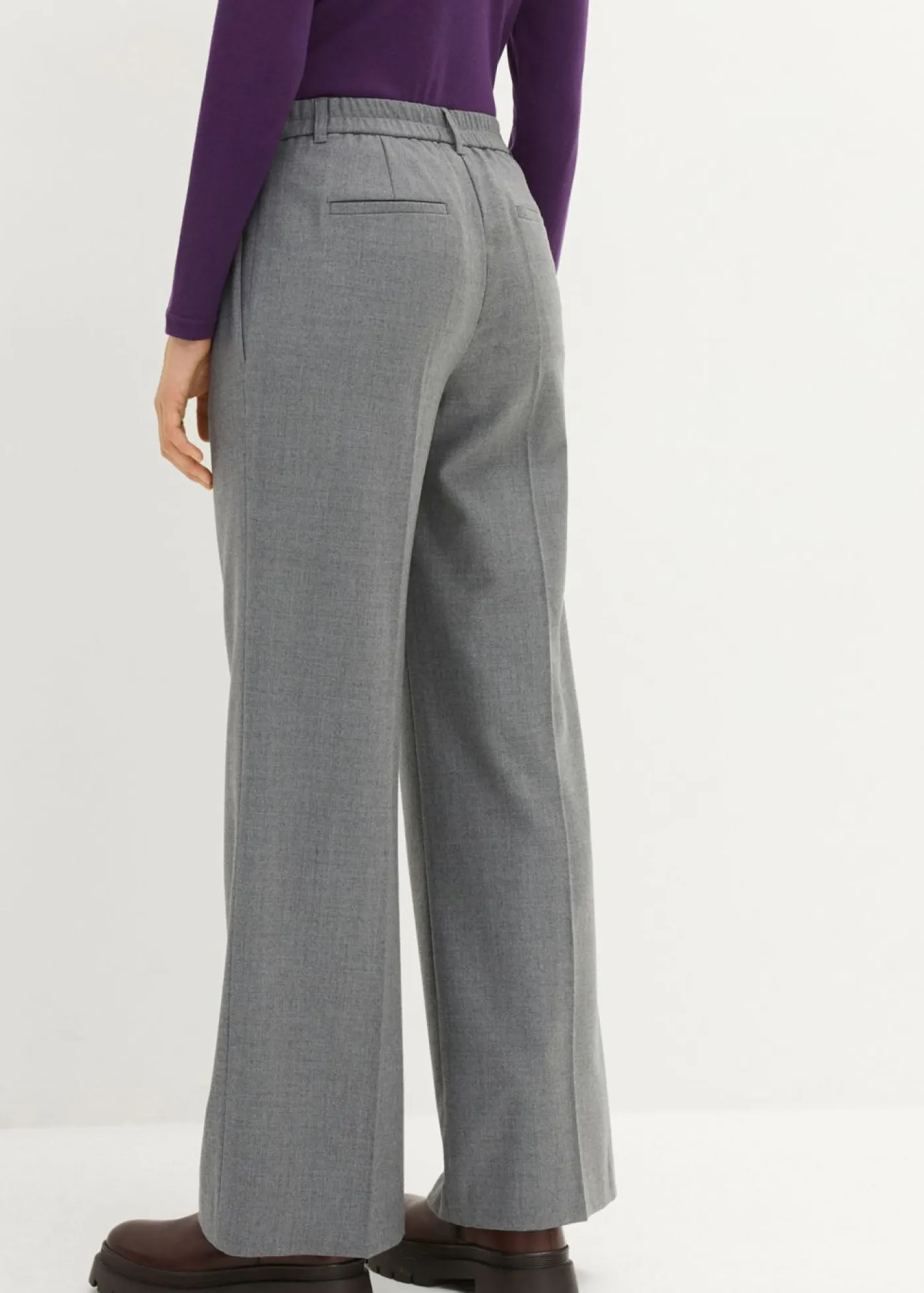 New Pantalón de lana con pinzas Mujer Premium|Pantalones