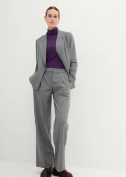 New Pantalón de lana con pinzas Mujer Premium|Pantalones