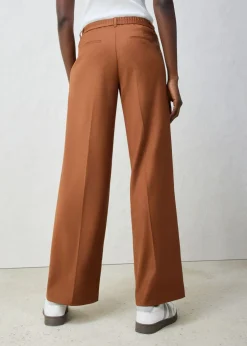 New Pantalón de lana con pinzas Mujer Premium|Pantalones