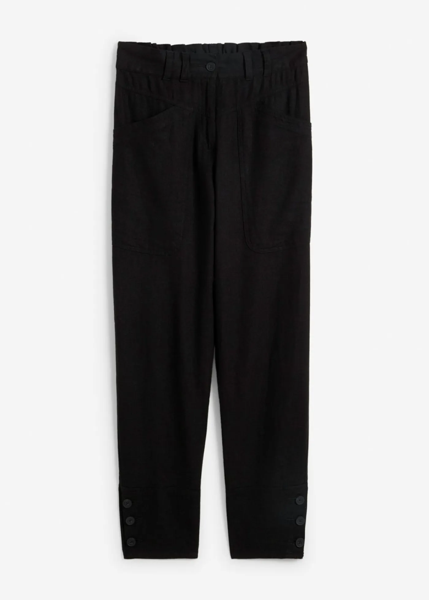 Outlet Pantalón de lino Mujer Pantalones