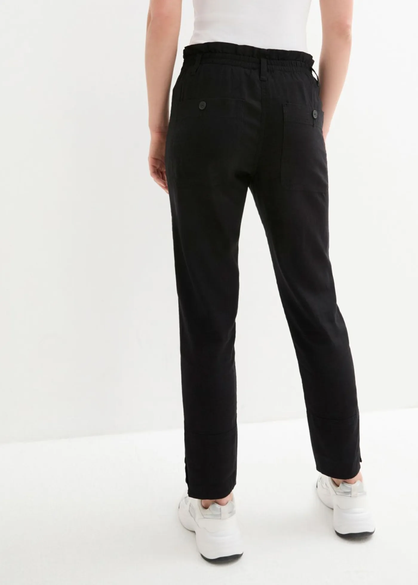 Outlet Pantalón de lino Mujer Pantalones