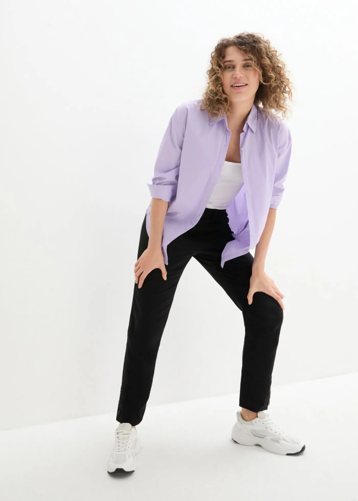 Outlet Pantalón de lino Mujer Pantalones