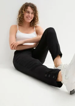 Outlet Pantalón de lino Mujer Pantalones