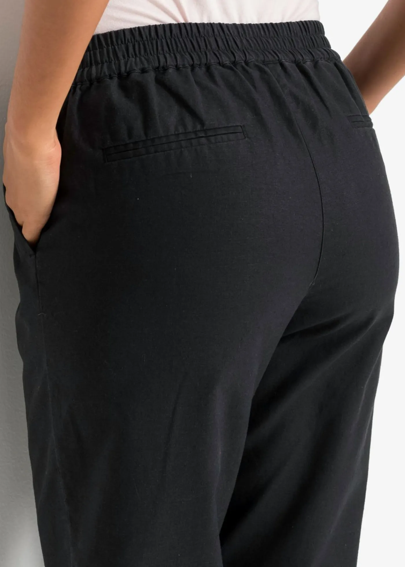 Clearance Pantalón de lino Mujer Pantalones|Novedades