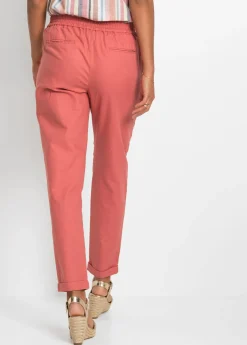Clearance Pantalón de lino Mujer Pantalones|Novedades