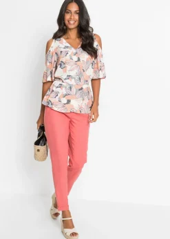 Clearance Pantalón de lino Mujer Pantalones|Novedades