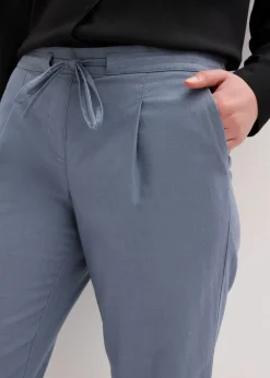 Hot Pantalón de lino Mujer Pantalones|Novedades