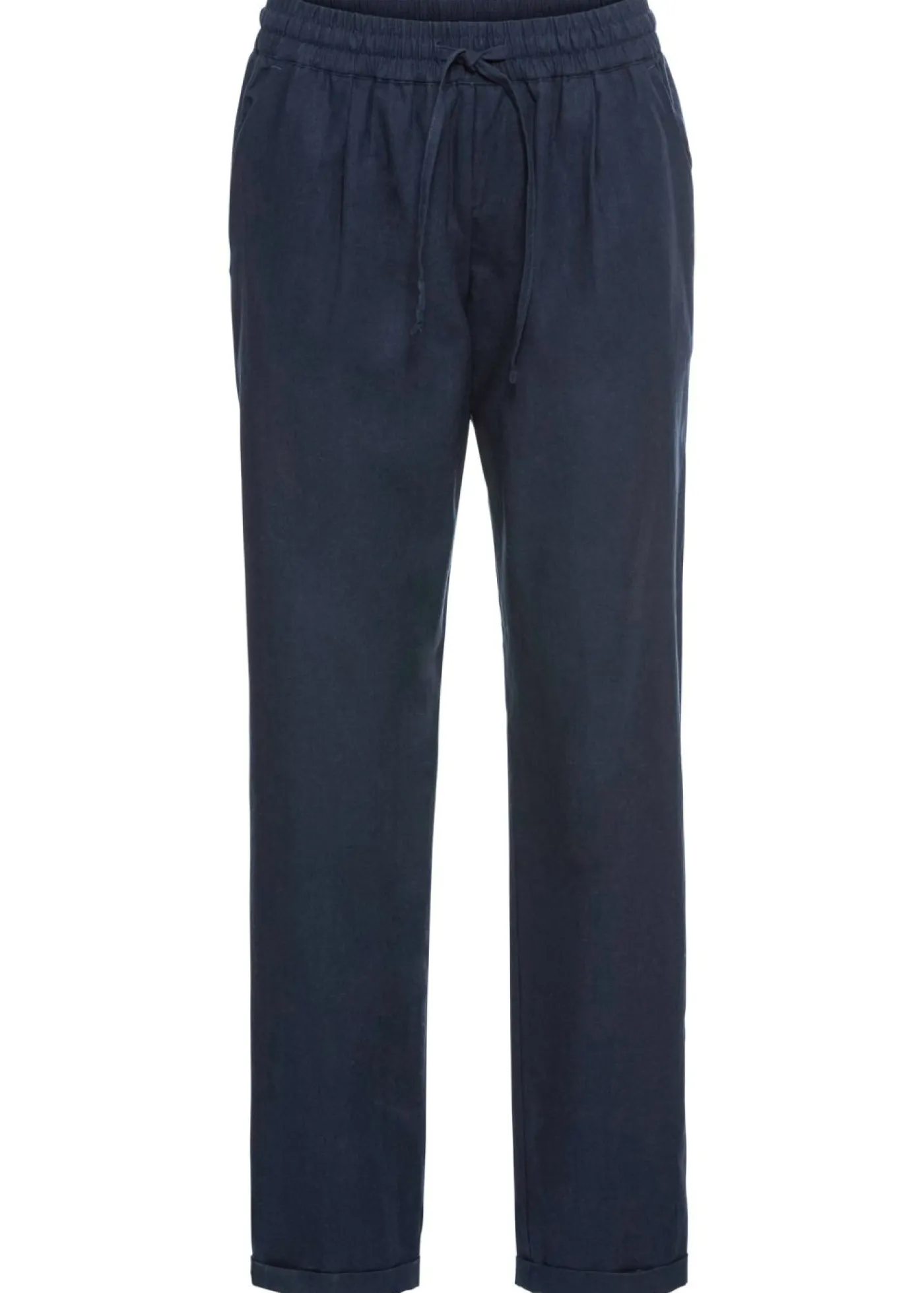 Clearance Pantalón de lino con cintura elástica Mujer Pantalones