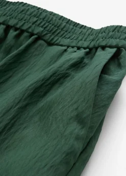 Sale Pantalón de mezcla arrugada de viscosa con estructura Mujer Conjuntos De Ropa|Esenciales