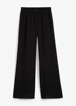 Discount Pantalón de mezcla arrugada de viscosa con estructura Mujer Conjuntos De Ropa|Esenciales