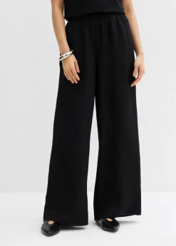 Discount Pantalón de mezcla arrugada de viscosa con estructura Mujer Conjuntos De Ropa|Esenciales