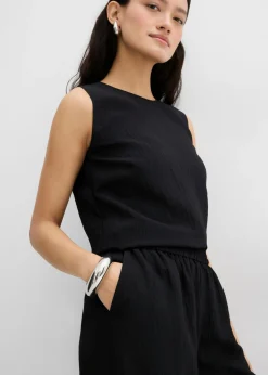 Discount Pantalón de mezcla arrugada de viscosa con estructura Mujer Conjuntos De Ropa|Esenciales