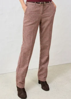 Clearance Pantalón de mezcla de lana suave Mujer Premium|Pantalones