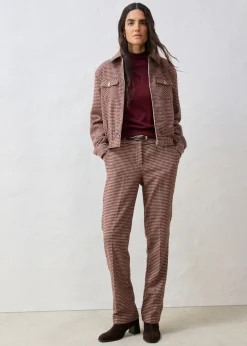 Clearance Pantalón de mezcla de lana suave Mujer Premium|Pantalones